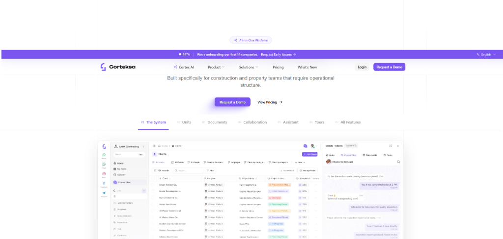 Corteksa CRM Preview